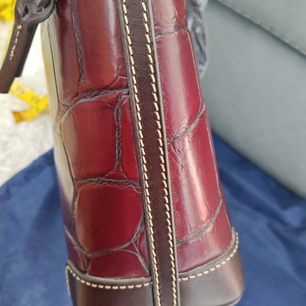 Dooney & Bourke Burgundy Crossbody Bag - Picture 6 of 10